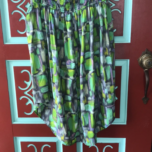 Multi Color High Low Band of Gypsies Dress L - Picture 7 of 13